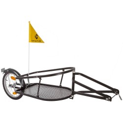 M-Wave Fietskar opvouwbare fietskar 16 Inch Unisex Zwart