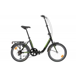 Abrar Lyon 20 inch vouwfiets Zwart Shimano 6SP