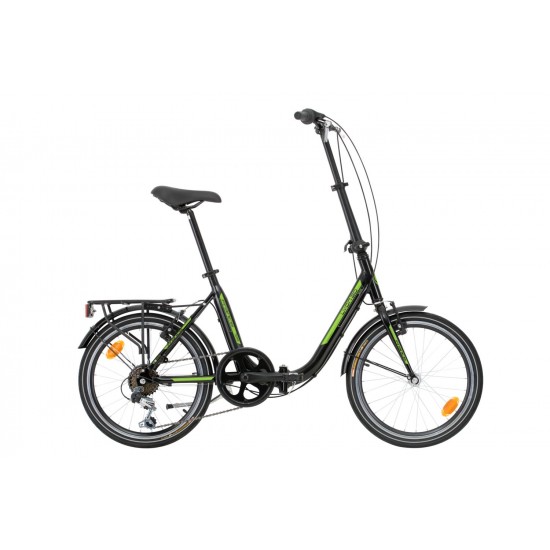 Abrar Lyon 20 inch vouwfiets Zwart Shimano 6SP