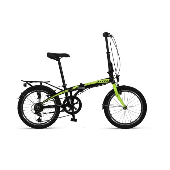 Altec Vouwfiets 20inch Black/Lime Nieuw