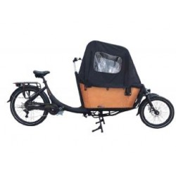 Bakfiets Elektrisch SUPERIOR 2 Zwart/Bruin