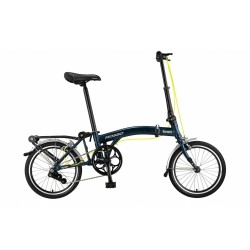 Mosso Town 16 inch vouwfiets Mat Blauw