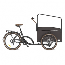 Bakfiets Elektrisch JOURNEY 26 inch Zwart/Bruin